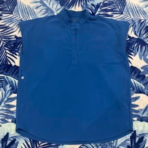 FIGS Royal blue Rafaela top